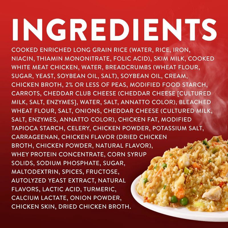 slide 8 of 8, Stouffer's Grandma's Chicken & Vegetable Rice Bake Meal Frozen Dinner - 36oz, 36 oz