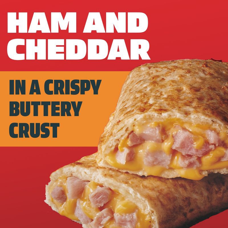 slide 3 of 14, Hot Pockets Hickory Ham & Cheddar Frozen Snacks - 9oz/2ct, 2 ct; 9 oz