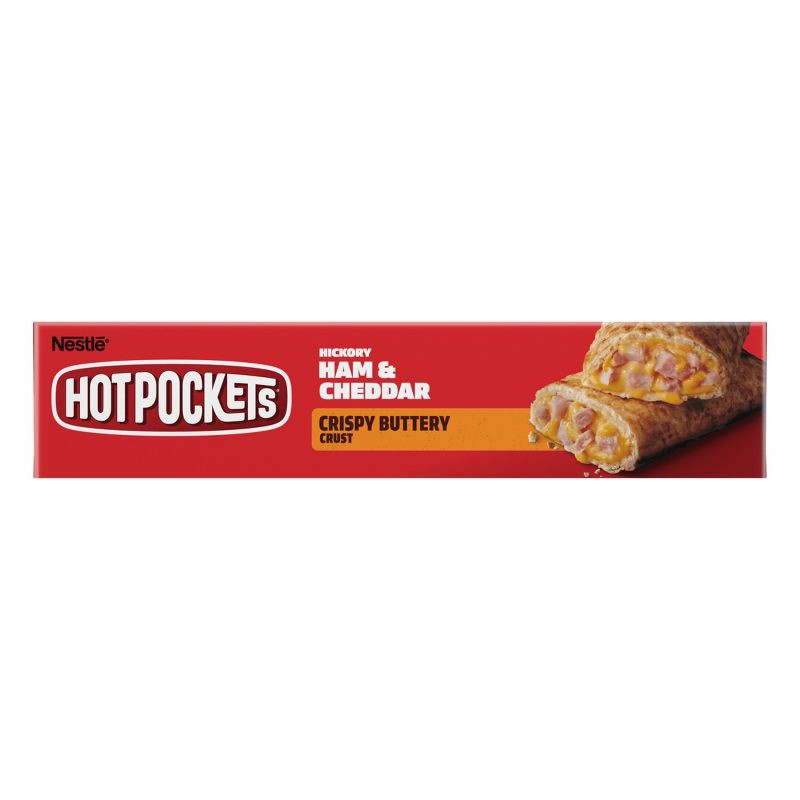 slide 5 of 5, Hot Pockets Crispy Buttery Crust Frozen Hickory Ham & Cheese - 9oz/2ct, 2 ct; 9 oz