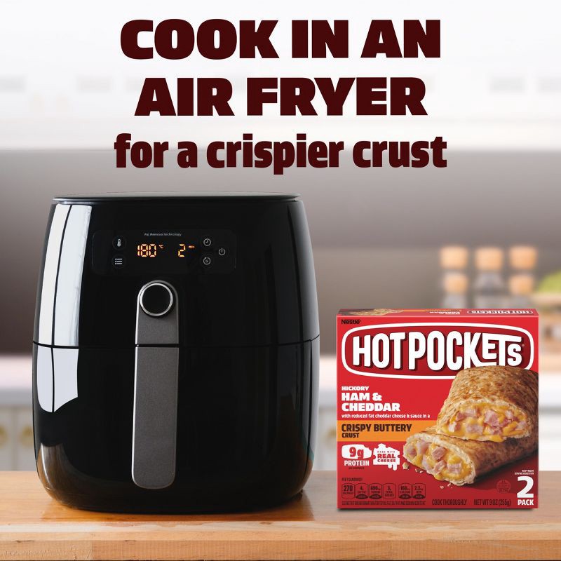 slide 8 of 14, Hot Pockets Hickory Ham & Cheddar Frozen Snacks - 9oz/2ct, 2 ct; 9 oz