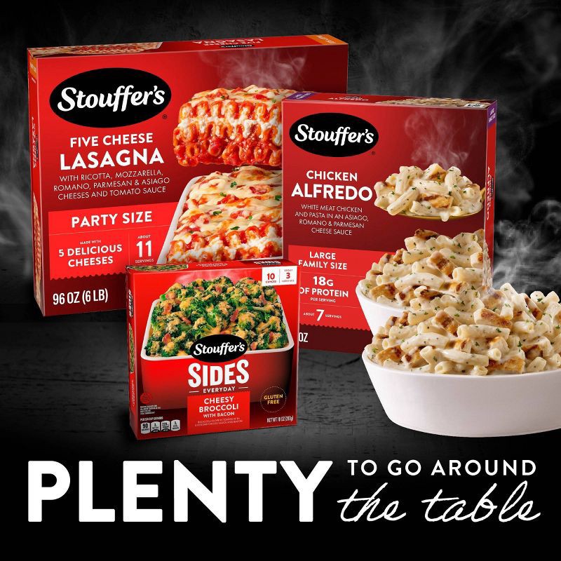 slide 5 of 9, Stouffer's Chicken Alfredo Pasta Meal Family Size Frozen Dinner - 57oz, 57 oz