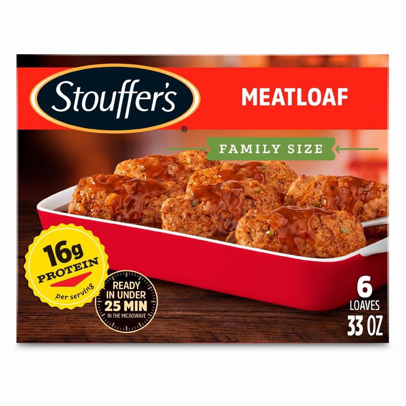 slide 17 of 17, Stouffer's Meatloaf Family Size Frozen Dinner - 33oz, 33 oz