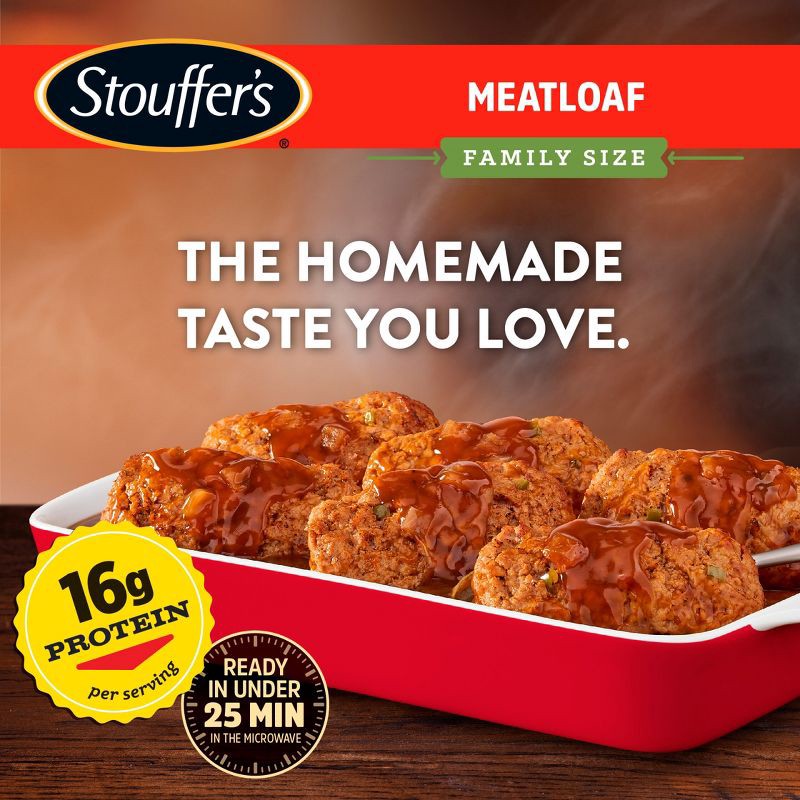 slide 11 of 17, Stouffer's Meatloaf Family Size Frozen Dinner - 33oz, 33 oz