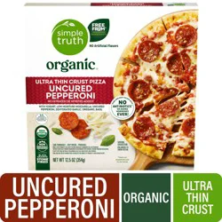 Simple Truth Organic Uncured Pepperoni Ultra Thin Crust Frozen Pizza, 12.5 oz
