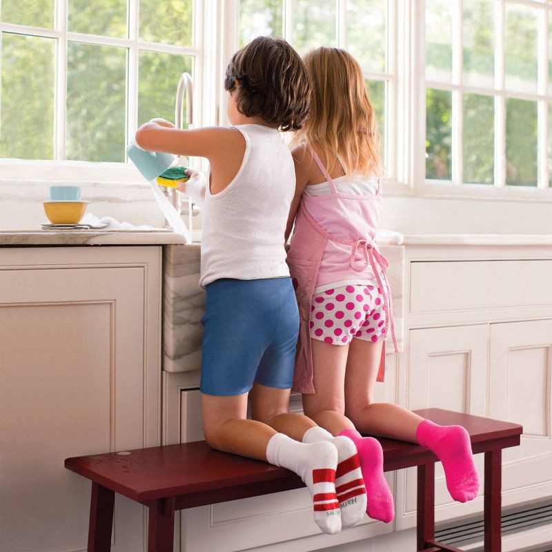 slide 3 of 5, Hanes Boys' Solid 5pk Ribbed Tank - White L: Tagless, Moisture Wicking, Lightweight Fabric, 5 ct