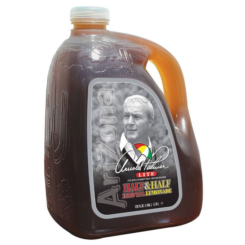 slide 2 of 4, AriZona Arnold Palmer Lite Half Iced Tea & Half Lemonade - 128 fl oz Jug, 128 fl oz