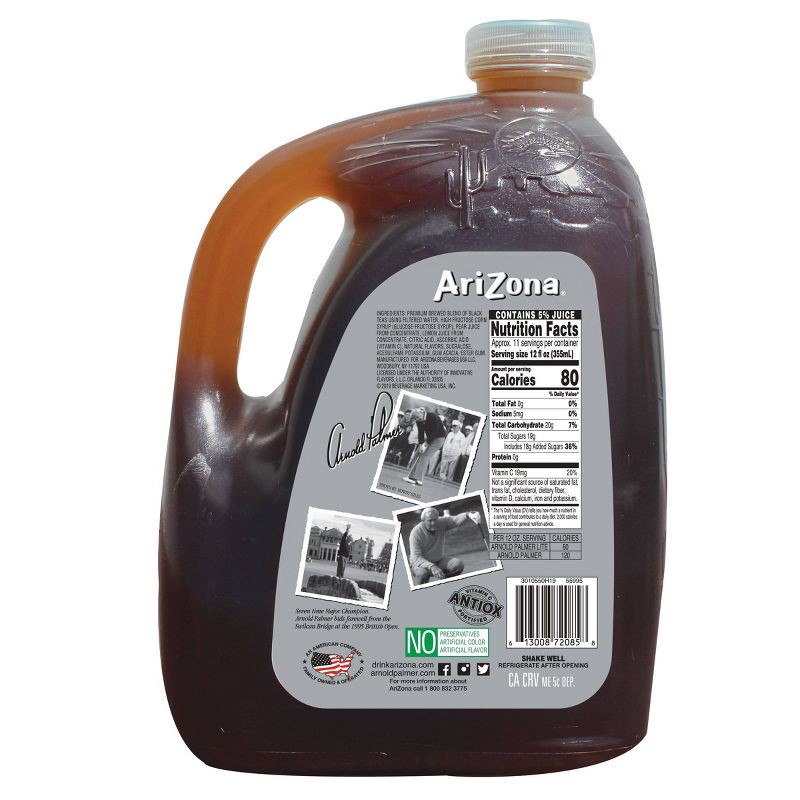 slide 3 of 4, AriZona Arnold Palmer Lite Half Iced Tea & Half Lemonade - 128 fl oz Jug, 128 fl oz