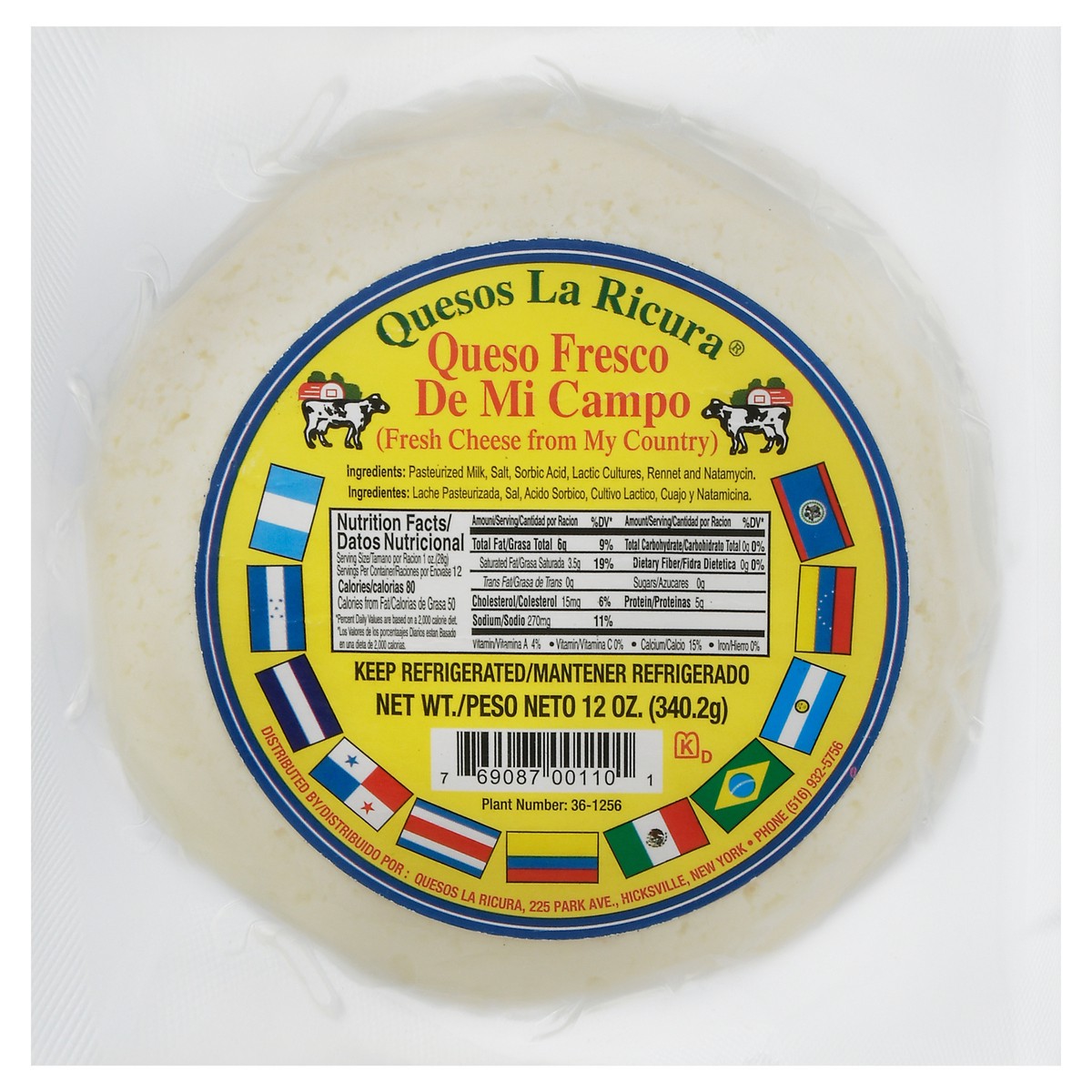 slide 2 of 11, Quesos La Ricura De Mi Campo Cheese - 12 oz, 12 oz