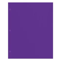 Office Depot Brand 2-Pocket Paper Folder, Letter Size, Purple
