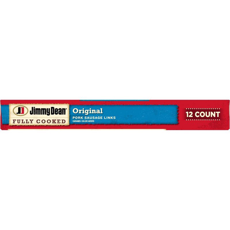 slide 6 of 6, Jimmy Dean Original Fully Cooked Pork Sausage Links - 9.6oz/12ct, 12 ct; 9.6 oz