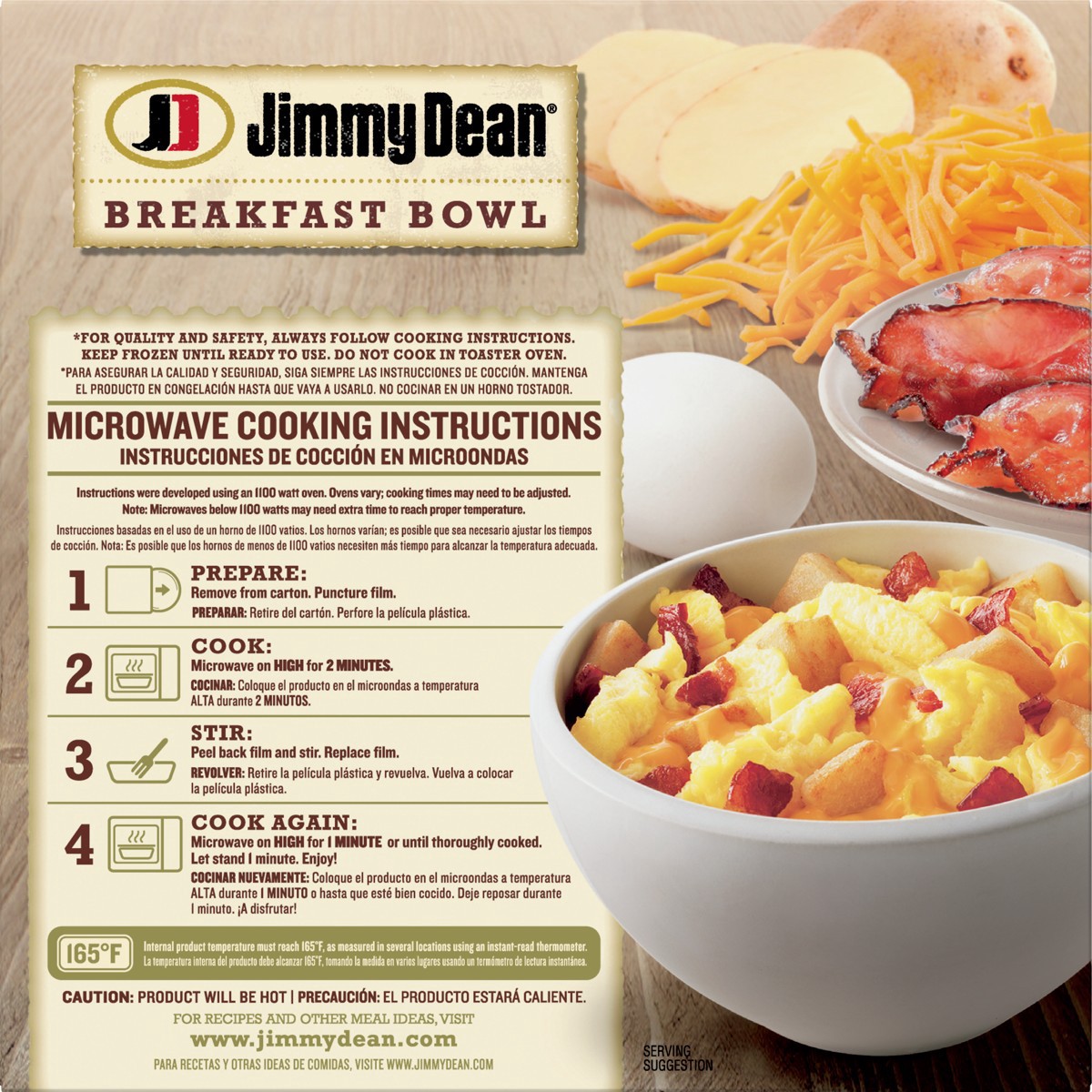 slide 3 of 11, Jimmy Dean Frozen Bacon Breakfast Bowl - 7oz, 7 oz