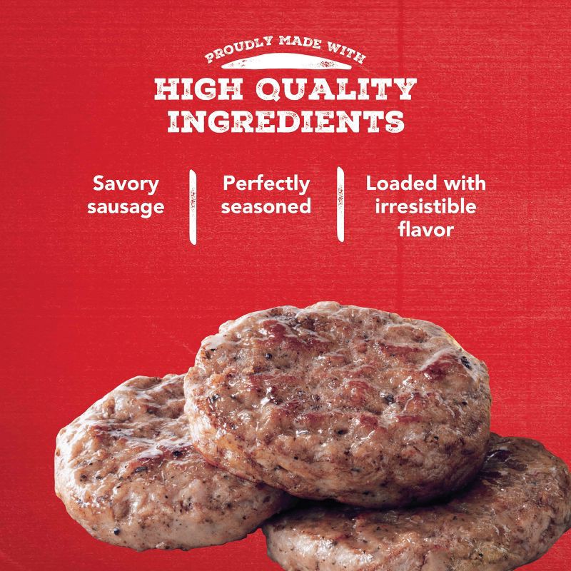 slide 4 of 5, Jimmy Dean Original Fully Cooked Pork Sausage Patties - 9.6oz/8ct, 8 ct; 9.6 oz
