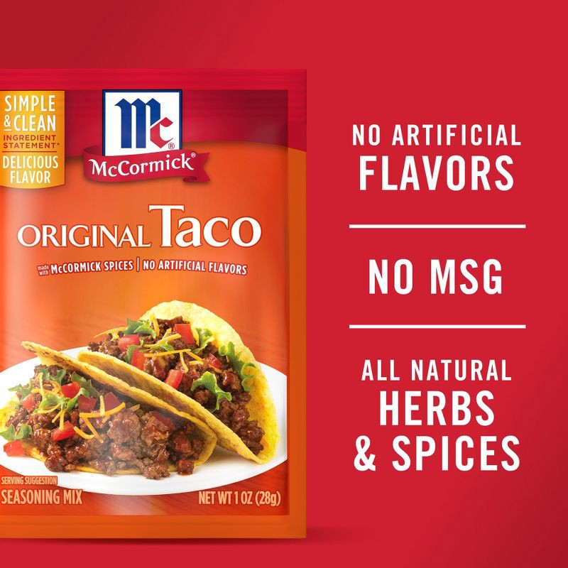 slide 13 of 20, McCormick Original Taco Seasoning Mix -1oz, 1 oz