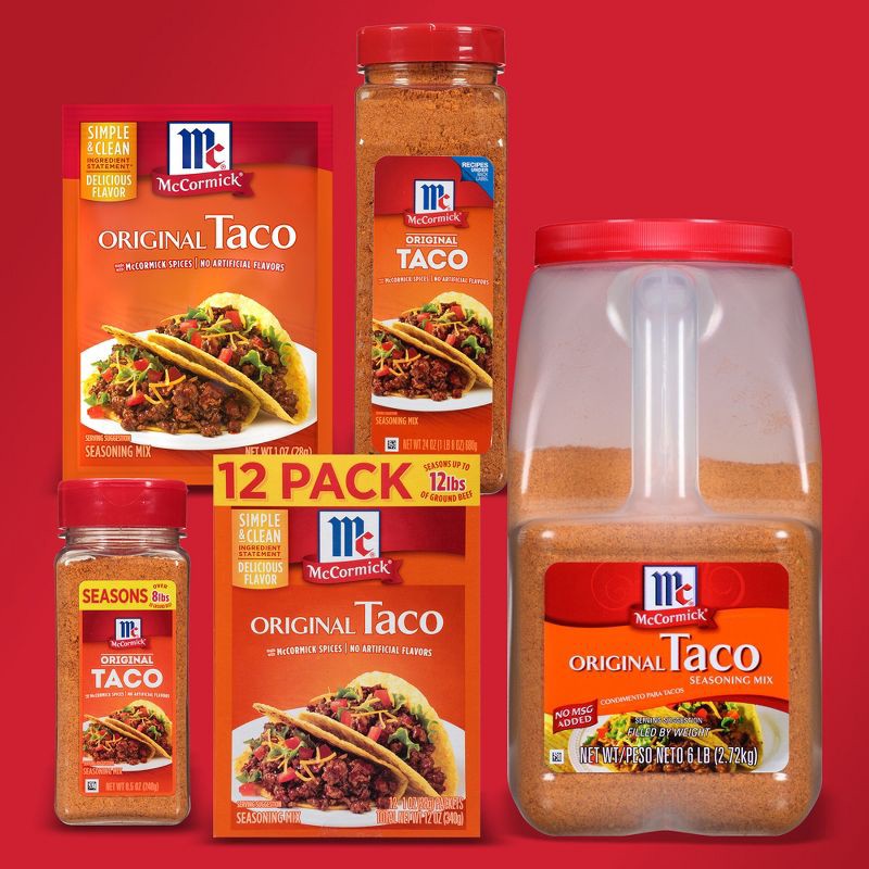 slide 18 of 20, McCormick Original Taco Seasoning Mix -1oz, 1 oz