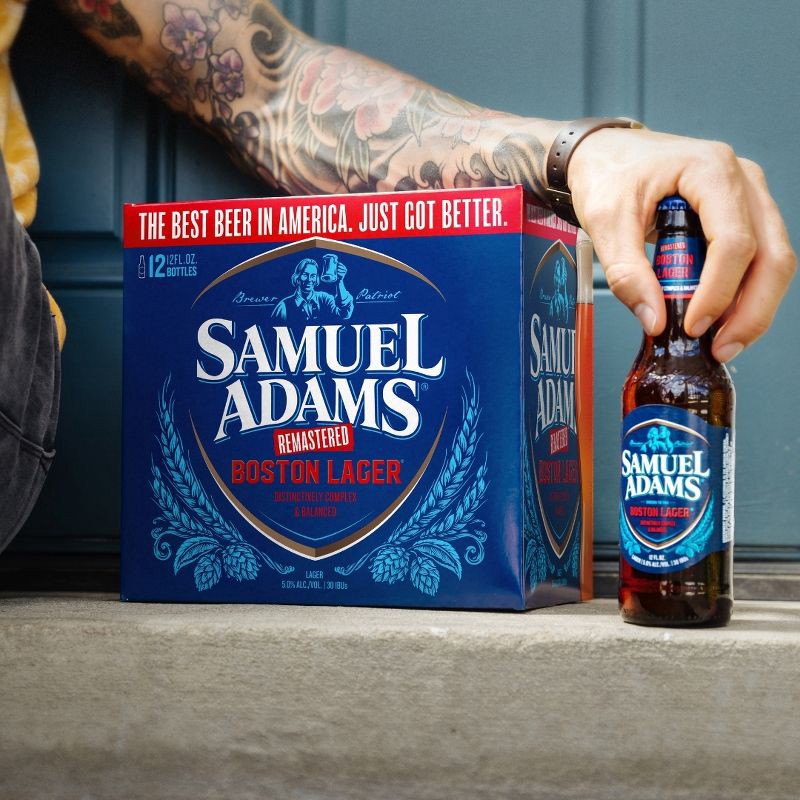 slide 8 of 9, Samuel Adams Boston Lager Beer - 12pk/12 fl oz Bottles, 12 ct; 12 fl oz