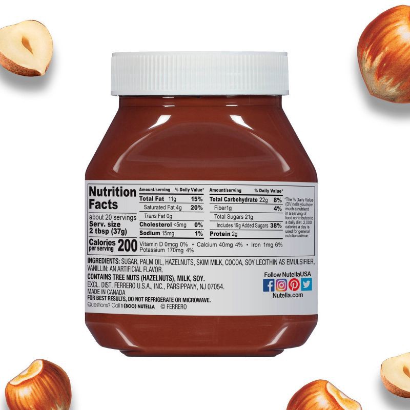 slide 9 of 10, Nutella Ferrero Chocolate Hazelnut Spread - 26.5oz, 26.5 oz