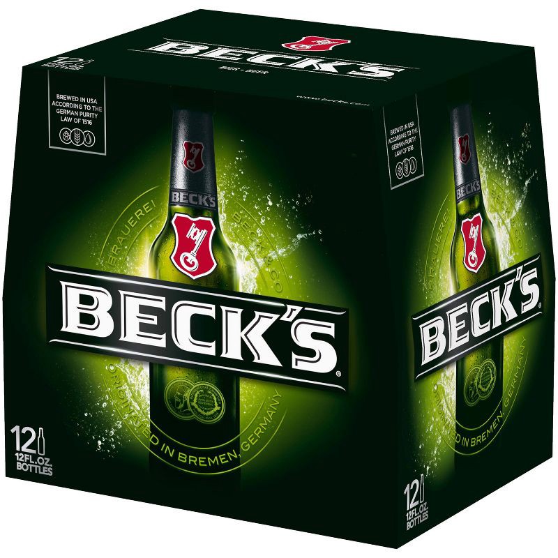 slide 2 of 7, Beck's Beer - 12pk/12 fl oz Bottles, 12 ct; 12 fl oz