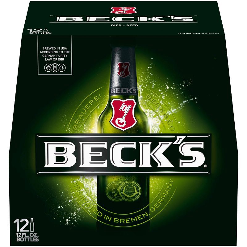 slide 5 of 7, Beck's Beer - 12pk/12 fl oz Bottles, 12 ct; 12 fl oz