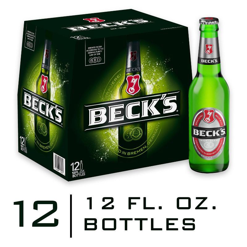 slide 7 of 7, Beck's Beer - 12pk/12 fl oz Bottles, 12 ct; 12 fl oz