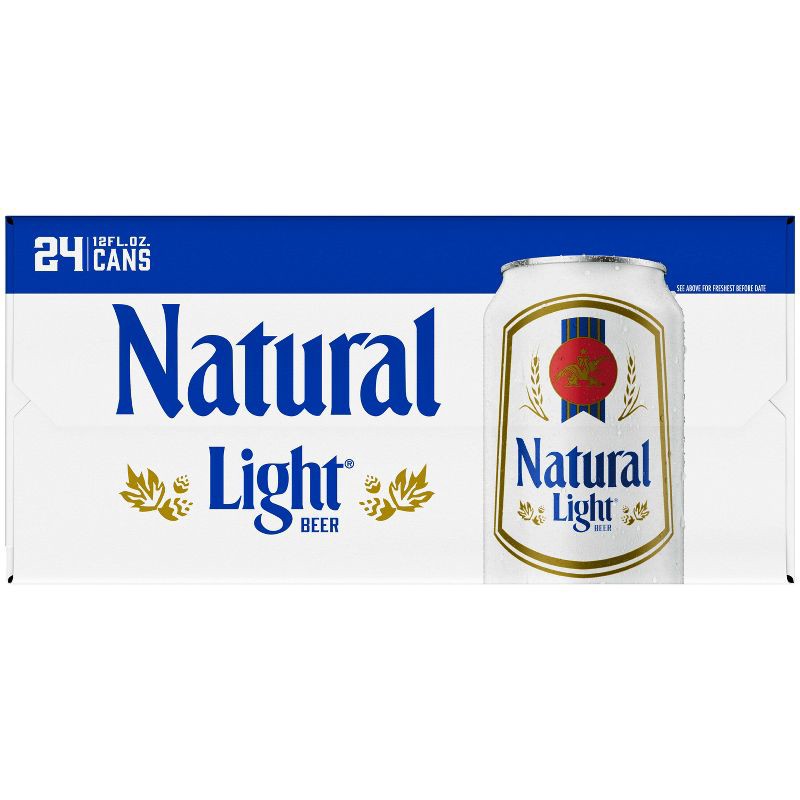 slide 8 of 11, Natural Light Beer - 24pk/12 fl oz Cans, 24 ct; 12 fl oz