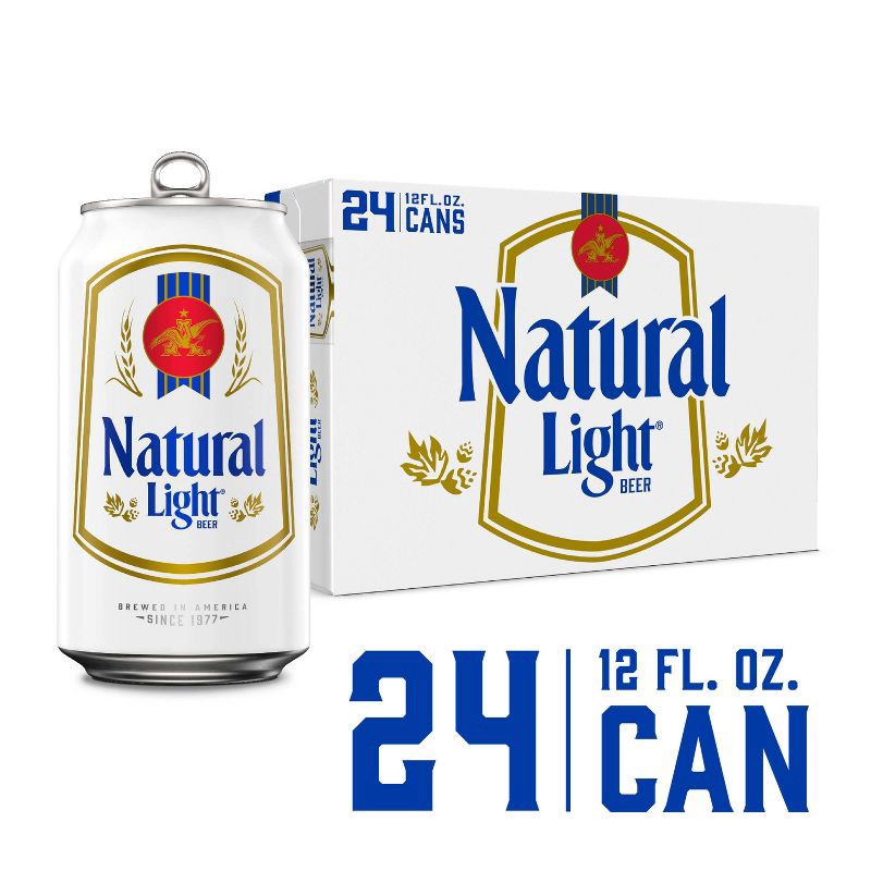 slide 11 of 11, Natural Light Beer - 24pk/12 fl oz Cans, 24 ct; 12 fl oz