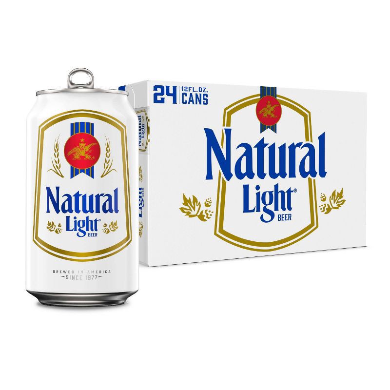 slide 1 of 11, Natural Light Beer - 24pk/12 fl oz Cans, 24 ct; 12 fl oz