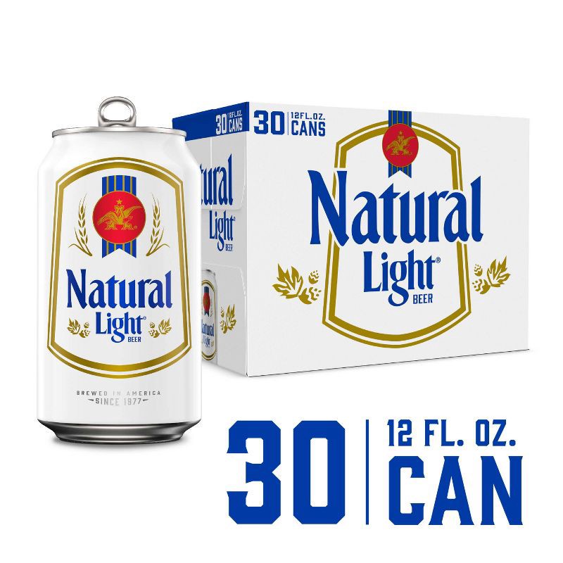 slide 2 of 10, Natural Light Beer - 30pk/12 fl oz Cans, 30 ct; 12 fl oz