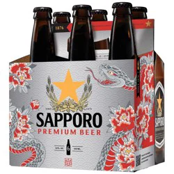Sapporo Premium Beer - 6pk/12 fl oz Bottles