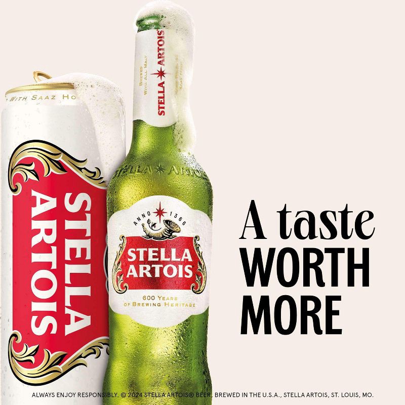 slide 7 of 12, Stella Artois Belgian Beer - 12pk/11.2 fl oz Bottles, 12 ct, 11.2 fl oz