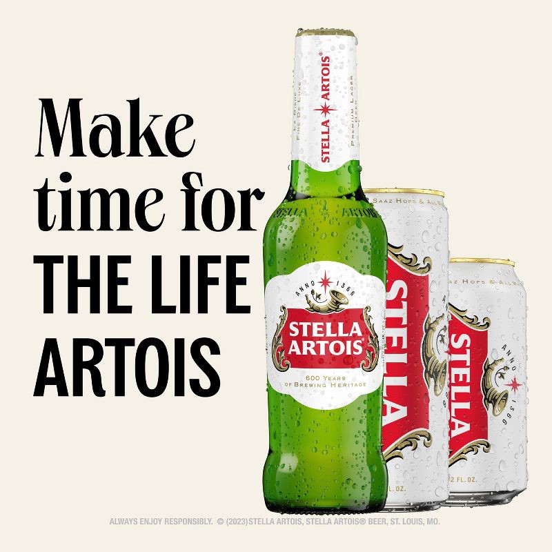 slide 7 of 12, Stella Artois Belgian Beer - 12pk/11.2 fl oz Bottles, 12 ct, 11.2 fl oz