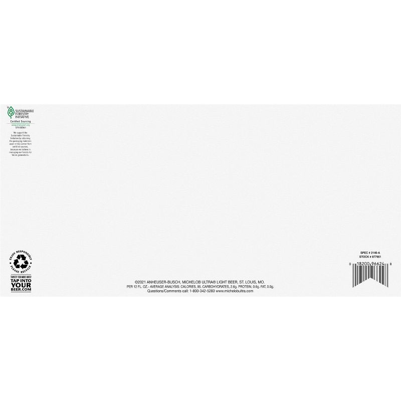 slide 9 of 10, Michelob ULTRA Superior Light American Lager Beer - 18pk/12 fl oz Bottles, 18 ct; 12 fl oz