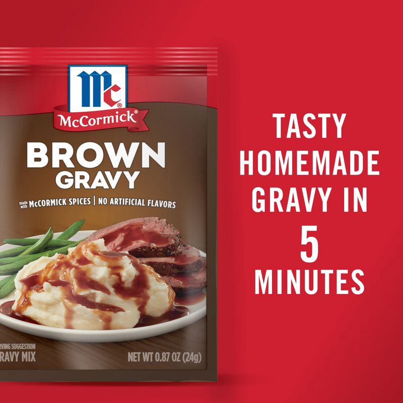 slide 2 of 22, McCormick Brown Gravy Mix - 0.87oz, 0.87 oz