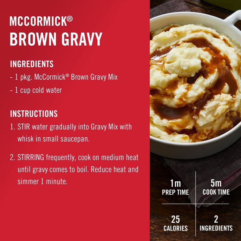 slide 6 of 22, McCormick Brown Gravy Mix - 0.87oz, 0.87 oz