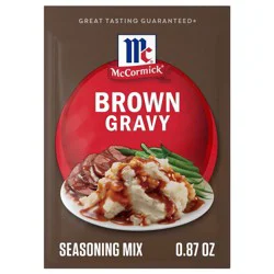 McCormick Brown Gravy Mix - 0.87oz: No Added MSG, No Artificial Flavors, No High Fructose Corn Syrup