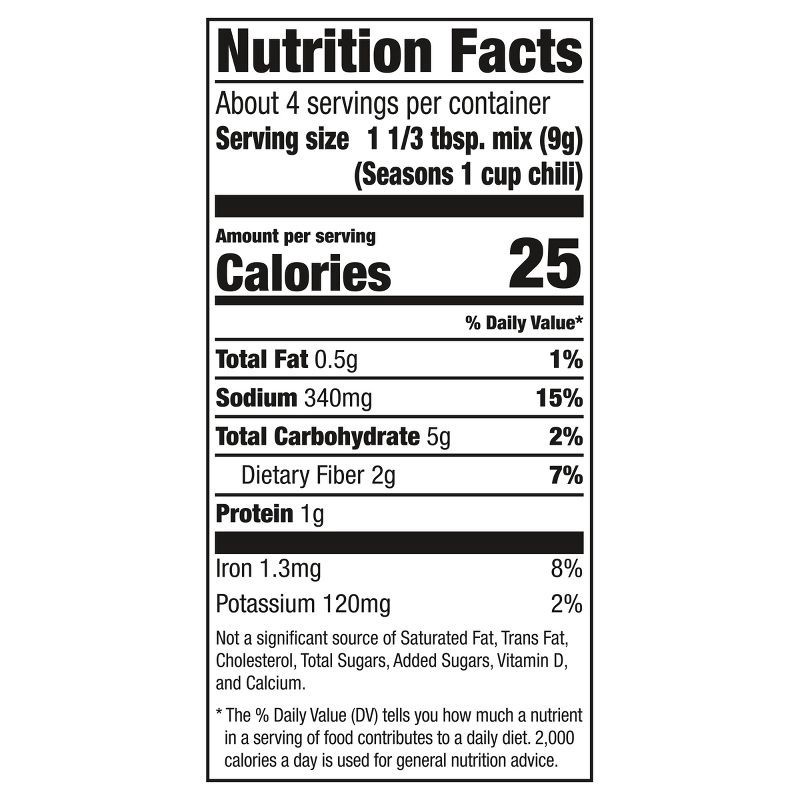 slide 13 of 20, McCormick Chili Seasoning Mix Original - 1.25oz, 1.25 oz
