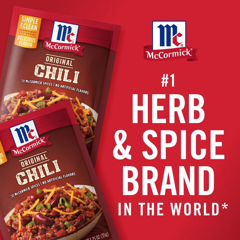 slide 8 of 20, McCormick Chili Seasoning Mix Original - 1.25oz, 1.25 oz