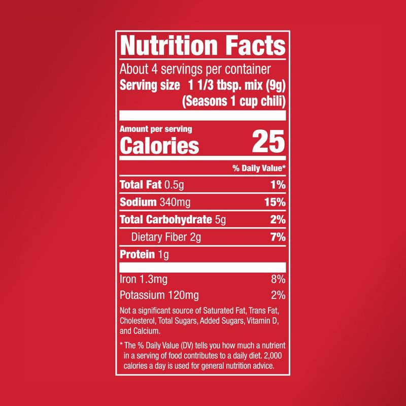 slide 11 of 20, McCormick Chili Seasoning Mix Original - 1.25oz, 1.25 oz