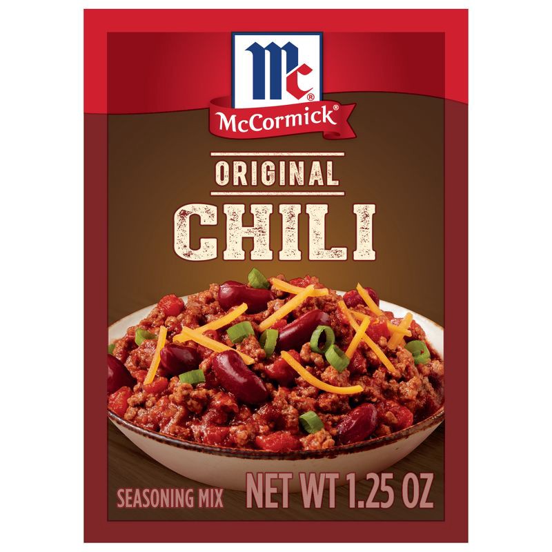 slide 1 of 20, McCormick Chili Seasoning Mix Original - 1.25oz, 1.25 oz