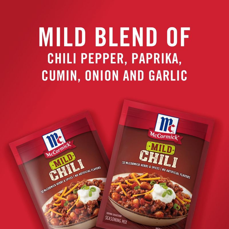 slide 2 of 18, McCormick Mild Chili Seasoning Mix - 1.25oz, 1.25 oz