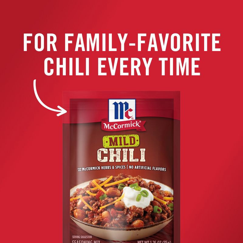 slide 12 of 18, McCormick Mild Chili Seasoning Mix - 1.25oz, 1.25 oz