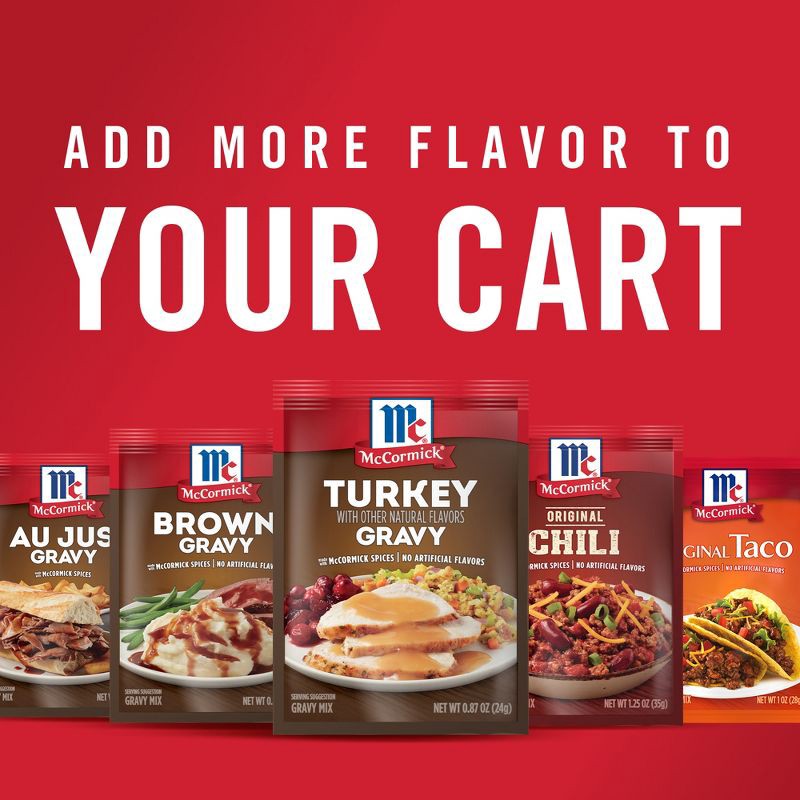 slide 19 of 22, McCormick Turkey Gravy Seasoning Mix - 0.87 oz, 0.87 oz