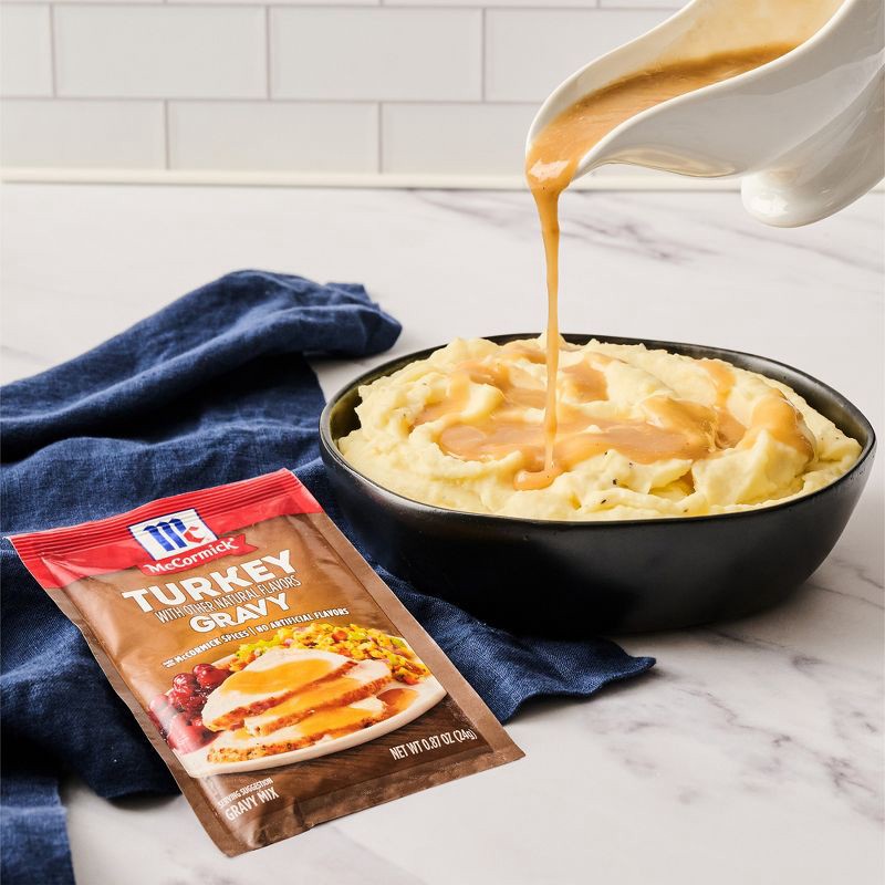 slide 7 of 22, McCormick Turkey Gravy Seasoning Mix - 0.87 oz, 0.87 oz