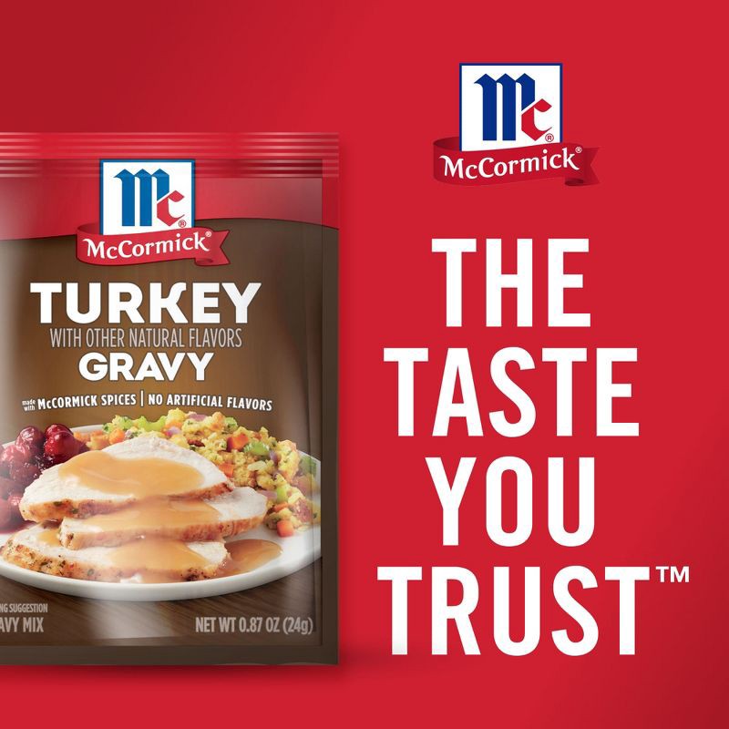 slide 8 of 22, McCormick Turkey Gravy Seasoning Mix - 0.87 oz, 0.87 oz