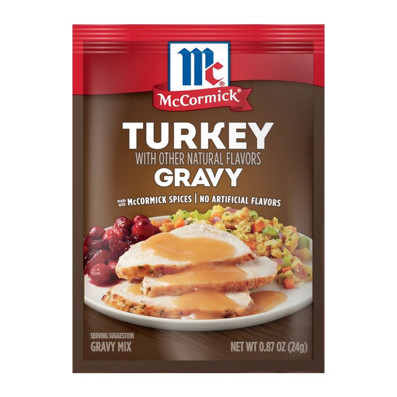 slide 1 of 22, McCormick Turkey Gravy Seasoning Mix - 0.87 oz, 0.87 oz