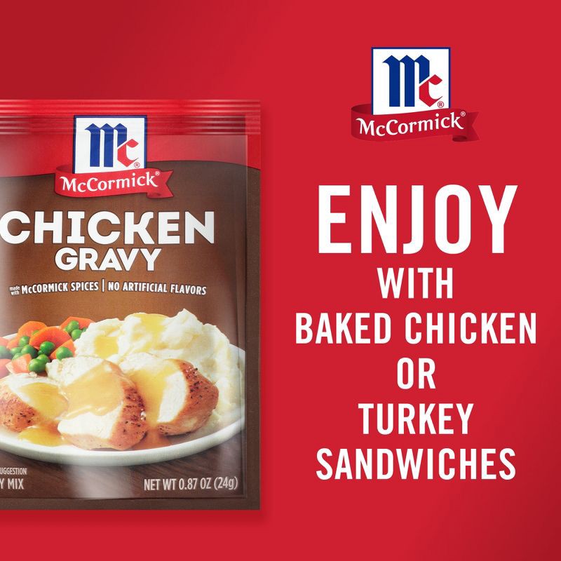 slide 13 of 19, McCormick Chicken Gravy Mix - 0.87oz, 0.87 oz