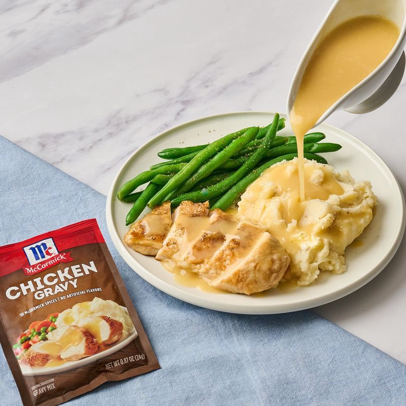 slide 7 of 19, McCormick Chicken Gravy Mix - 0.87oz, 0.87 oz
