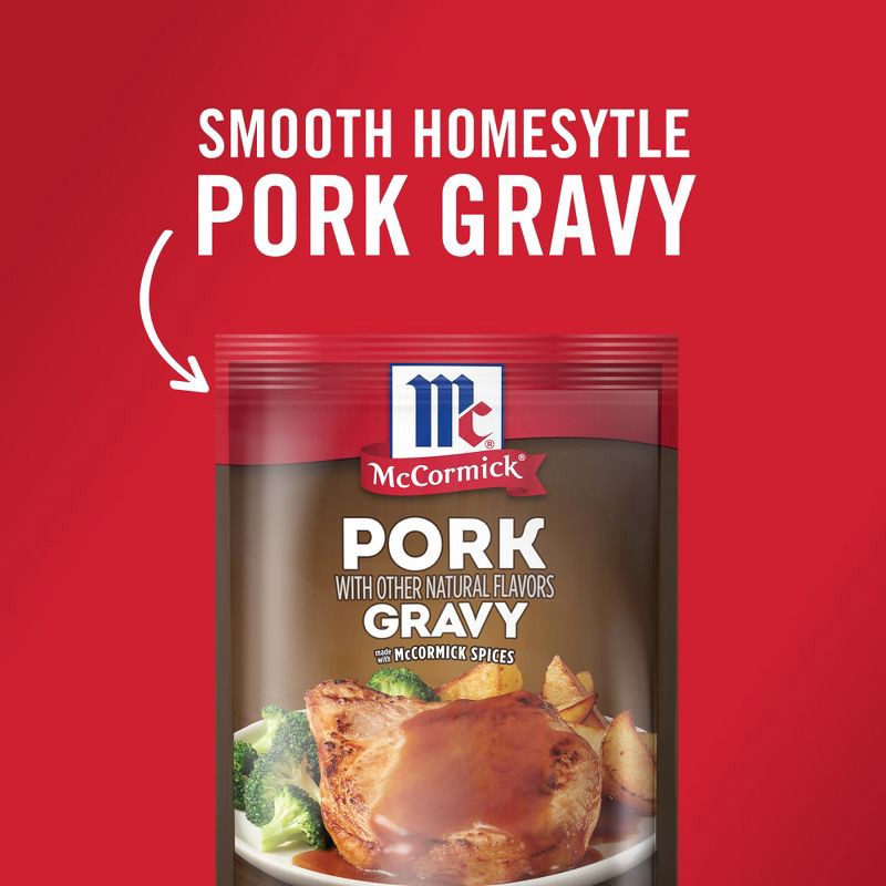 slide 3 of 21, McCormick Pork Gravy Seasoning Mix - 0.87 oz, 0.87 oz
