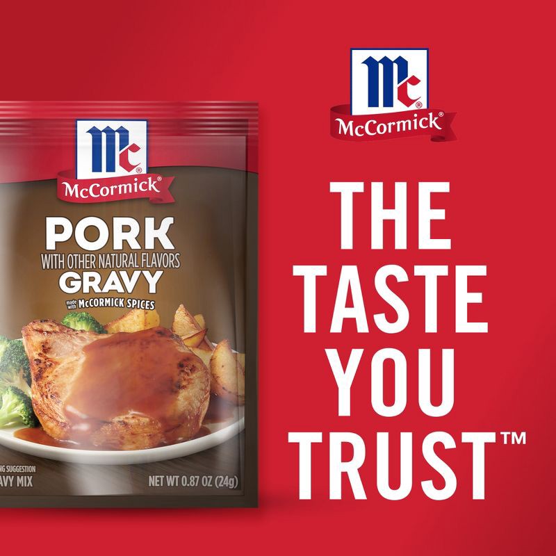slide 9 of 21, McCormick Pork Gravy Seasoning Mix - 0.87 oz, 0.87 oz
