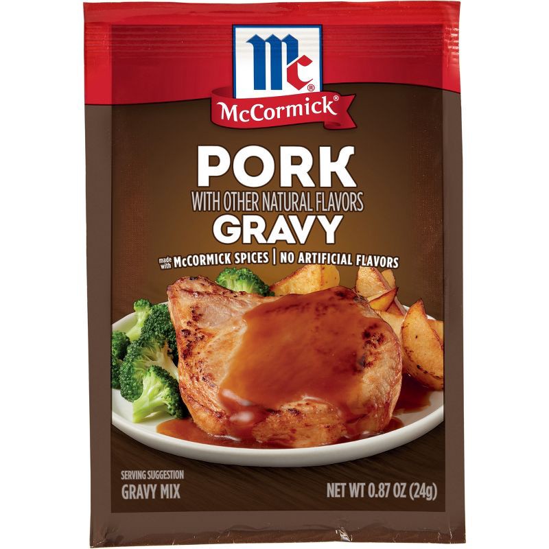 slide 6 of 10, McCormick Pork Gravy Seasoning Mix - 0.87 oz, 0.87 oz