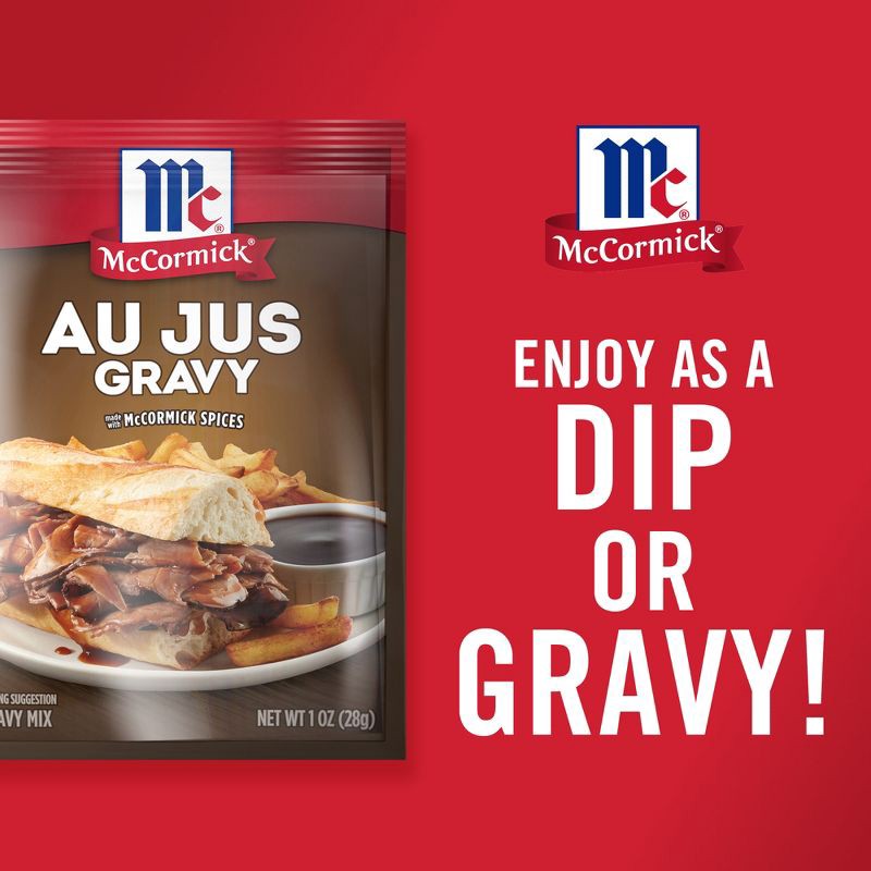 slide 4 of 21, McCormick Au Jus Gravy Seasoning Mix - 1oz, 1 oz